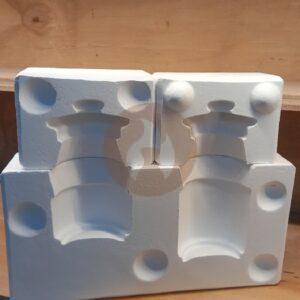 Azucarera + Hornillo - 2 Tamaños RECTA - Molde Doble + 1 - 2 Taceles