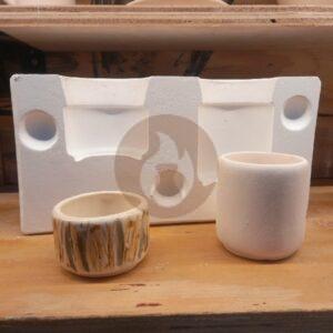 Hornillo Liso Laureana - Molde Simple - 2 piezas - 2 taceles: