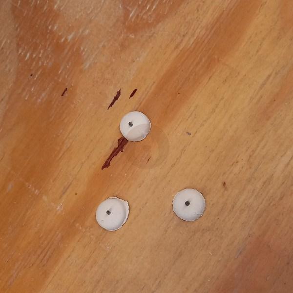 Patas de gallo set x3 Soporte para piezas esmaltadas para el horno - Imagen 2