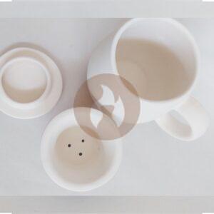 Taza Malena + Tapa + Infusor - 3 Moldes