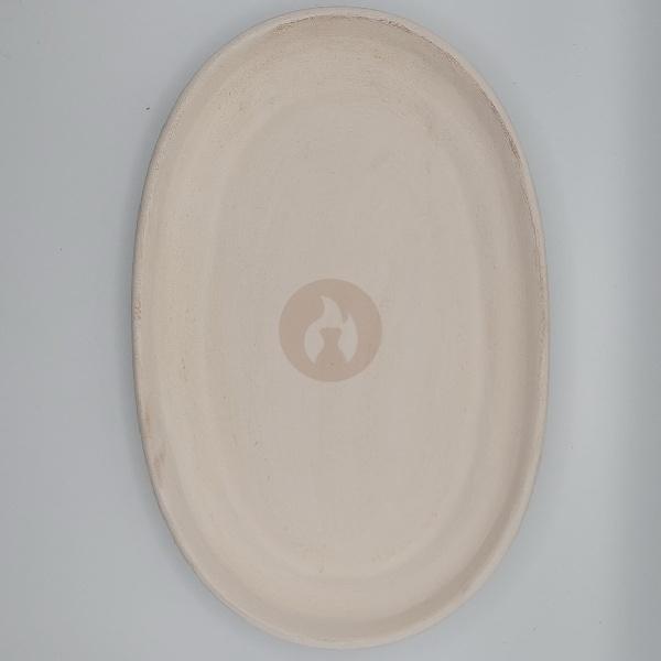 Plato Oval Pelli en Bizcocho