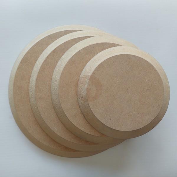 Círculos Apilables Contramoldes de Fibrofácil en cinco medidas