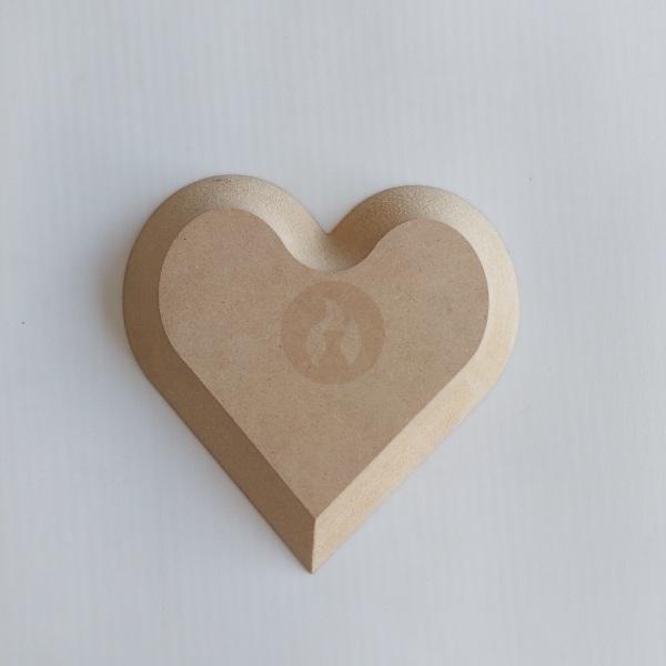 Corazón contramolde de fibrofácil - Imagen 2