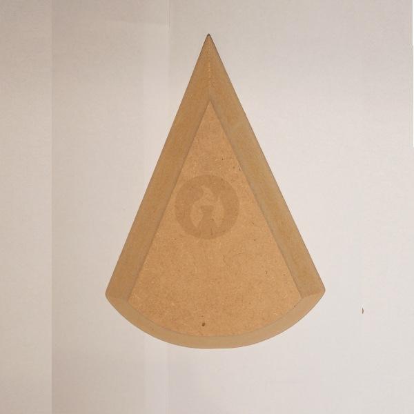 Plato Porción  Contramolde de Fibrofácil (varias medidas)