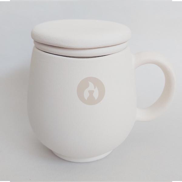 Taza Malena + Tapa + Infusor en Bizcocho