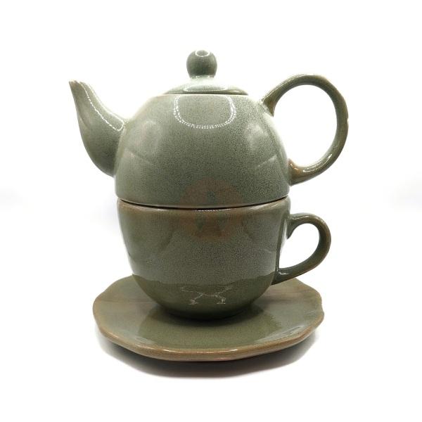 Te para uno / Tea for One - 3 Taceles - 4 Moldes: Plato, Tetera, Taza y Tapa