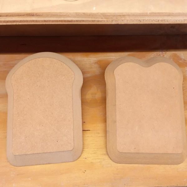 Tostada contramolde de fibrofácil (dos modelos)