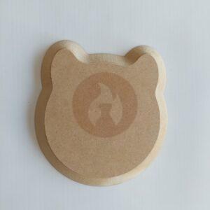 Animalitos Nordicas: Perro / Gato / Panda contramolde de fibrofácil