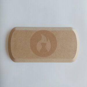 Bandeja rectangular contramolde de Fibrofácil en dos medidas