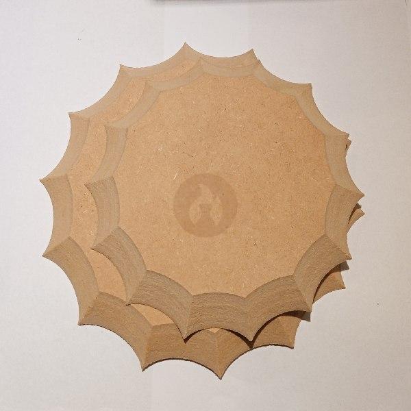 Tarteras contramolde de fibrofácil