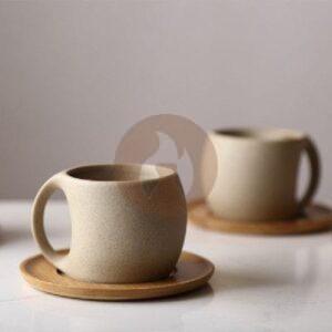 Taza y Plato " Magda " en Bizcocho