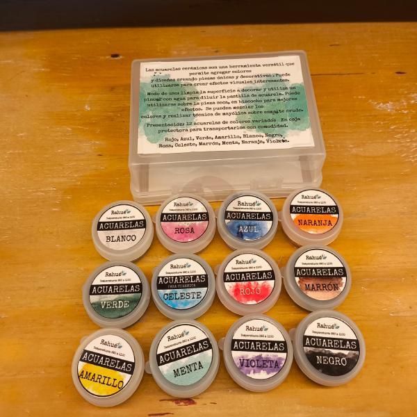 Acuarela cerámica por unidad ( elegir color )