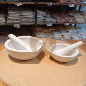 Mortero de Porcelana en dos tamaños