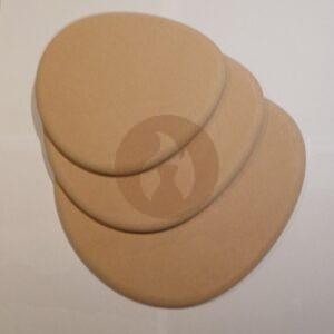 Platos Irregulares con bordes Redondeados ContraMolde de Fibrofácil