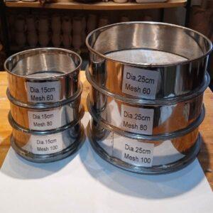 Tamiz de Acero Galvanizado para Cerámica de 15 cm y 25 cm de diámetro