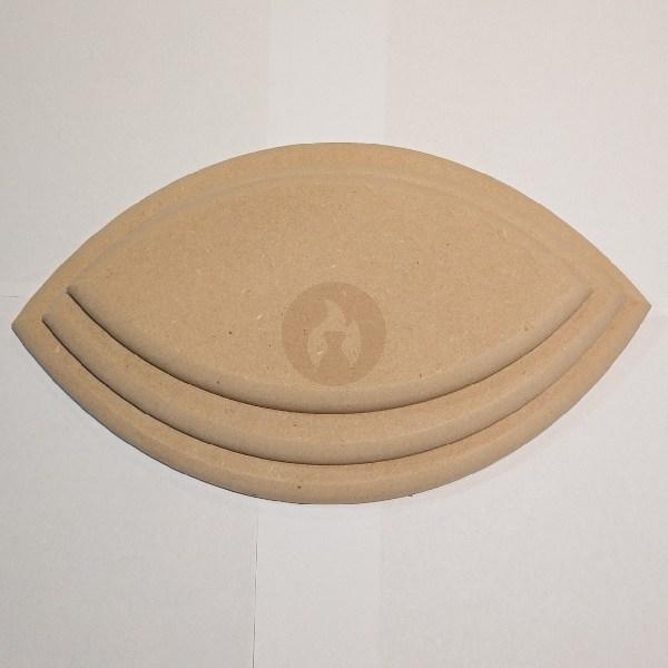 Bandeja Ojival con Bordes Redondeados Contramolde Fibrofácil (varias medidas)