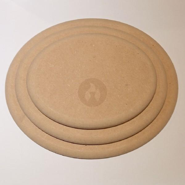 Ovalado con borde redondeado Apilables Contramolde de Fibrofácil (tres medidas)