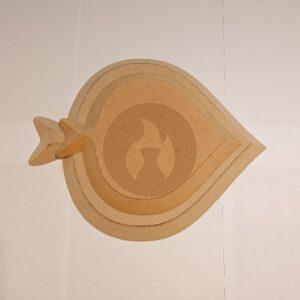 Pez contramolde de Fibrofácil