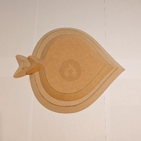 Pez contramolde de Fibrofácil