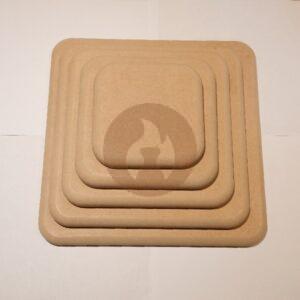 Cuadrados con Bordes Redondeados Contramolde de Fibrofácil (cinco medidas)