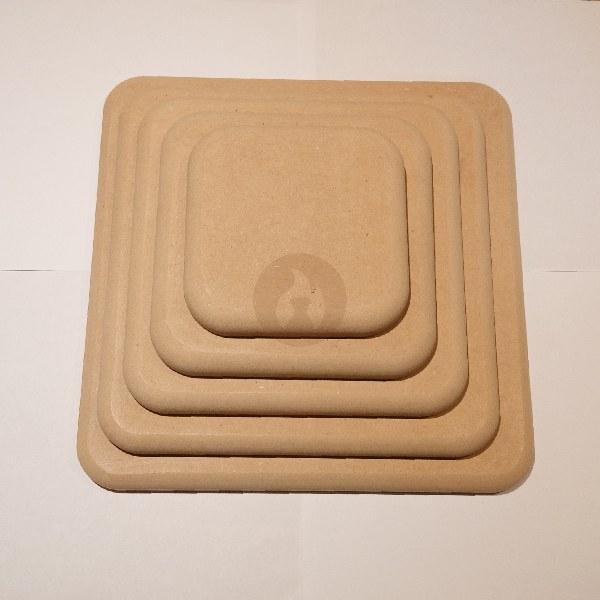 Cuadrados con Bordes Redondeados Contramolde de Fibrofácil (cinco medidas)
