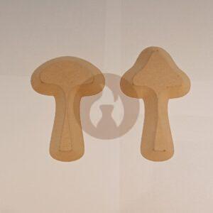 Hongos Pequeños "León" / "Gieco" contramoldes de Fibrofácil (dos modelos)