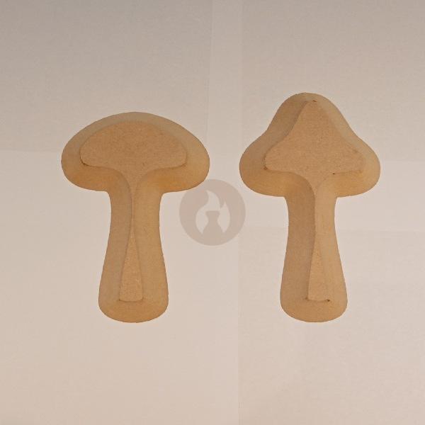 Hongos Pequeños "León" / "Gieco" contramoldes de Fibrofácil (dos modelos)