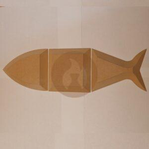 Pez 3 Piezas contramolde de Fibrofácil