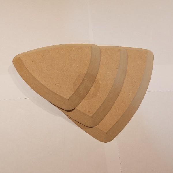 Platos Triángulares contramoldes de Fibrofácil - Imagen 2