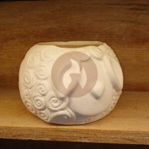 Maceta de Oveja en Bizcocho Cerámico