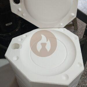 Plato "Marta" Molde simple - 2 taceles -