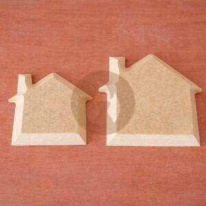 Casa contramolde de fibrofácil (3 medidas)