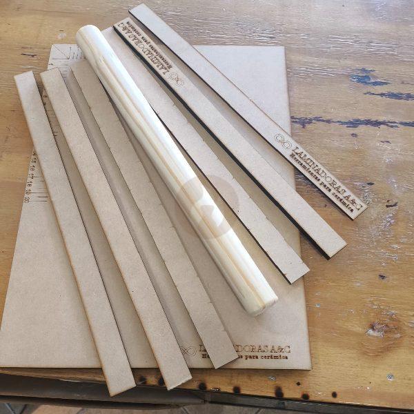 Kit para laminar chico y grande : Tabla + Palo + 3 Reglas Dif - Imagen 3