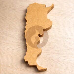 Mapa Argentina MINI de 1 pieza Contramolde de Fibrofácil