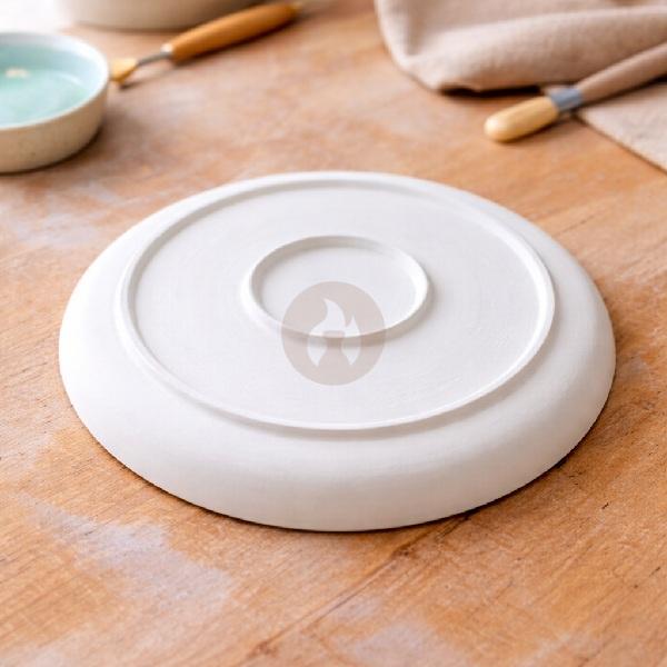 Plato Checho en bizcocho con junquillo 26 cm - Imagen 2