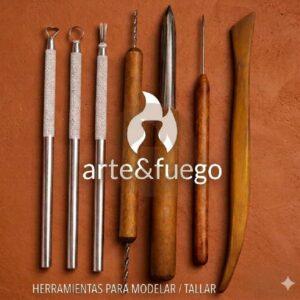 Set de 7 herramientas para modelado y tallado