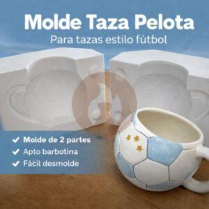Taza Pelota - Molde Simple - 2 taceles