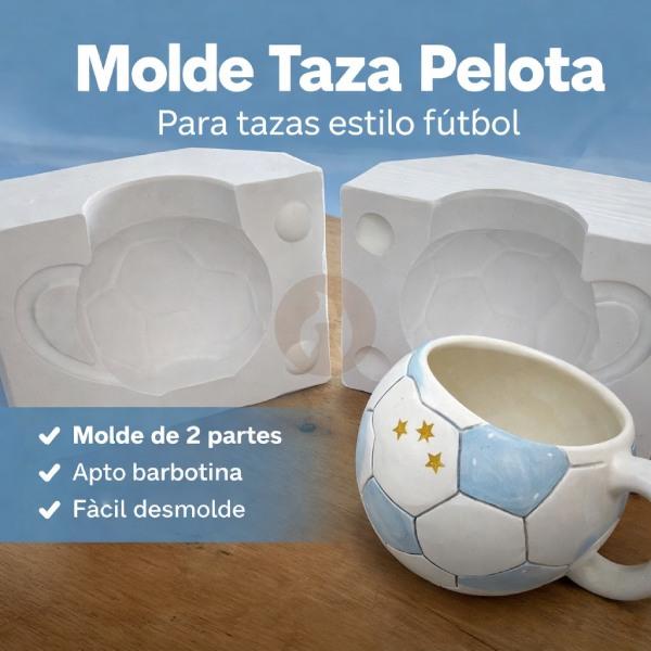 Taza Pelota - Molde Simple - 2 taceles