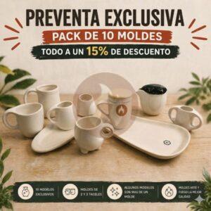 1° de mayo Preventa Exclusiva – Pack 10 Moldes (15% OFF)