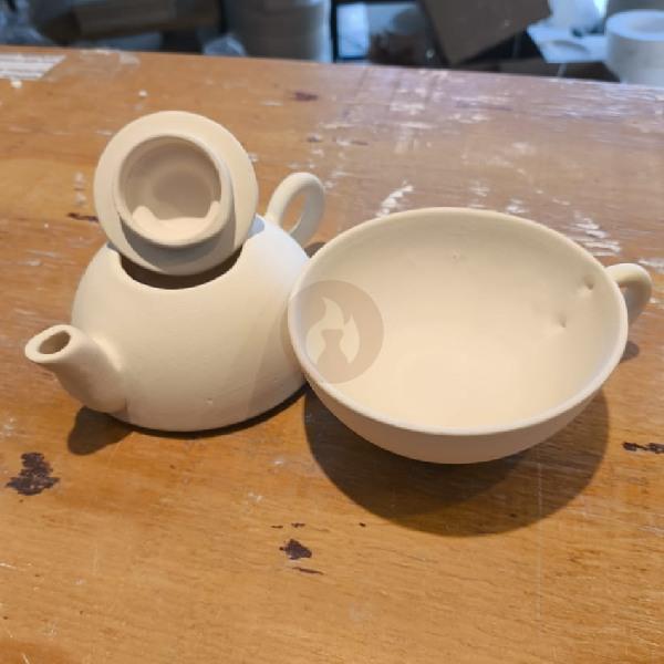 Té Chino Set 3 piezas - 3 moldes: taza, tetera y tapa - Imagen 2