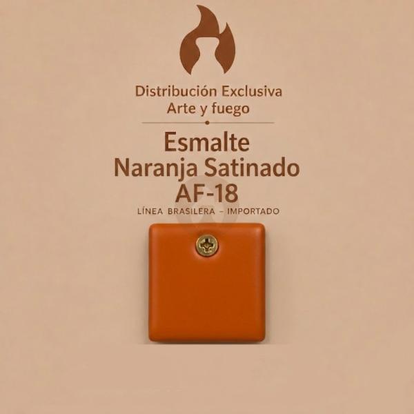 Esmalte Naranja Satinado AF-18 IMPORTADO para baja temperatura