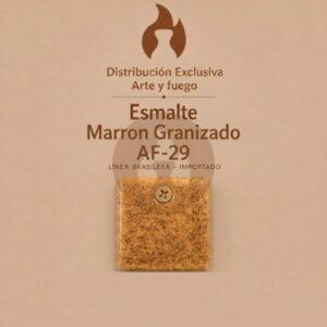 Esmalte Marron Granizado AF-29 IMPORTADO para baja temperatura