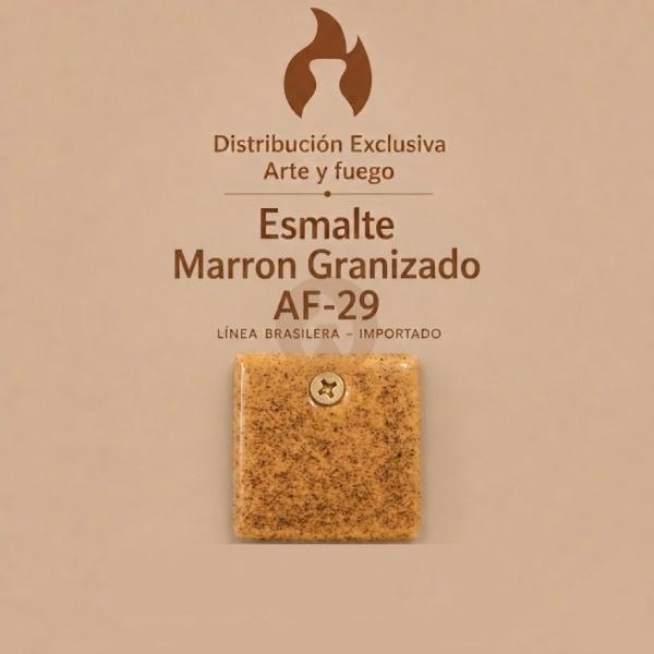 Esmalte Marron Granizado AF-29 IMPORTADO para baja temperatura