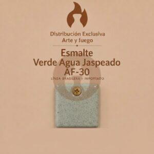 Esmalte Verde Agua Jaspeado AF-30 IMPORTADO para baja temperatura