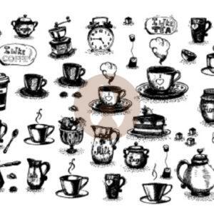Transfer Cerámico Té y Cafe 20 x 29 cm