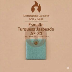 Esmalte Turquesa Jaspeado AF-33 IMPORTADO para baja temperatura