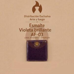 Esmalte Violeta Brillante AF-03 IMPORTADO para baja temperatura.