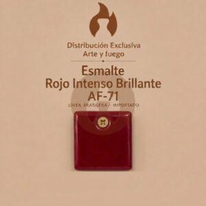 Esmalte Rojo Intenso Brillante AF-71 IMPORTADO para baja temperatura